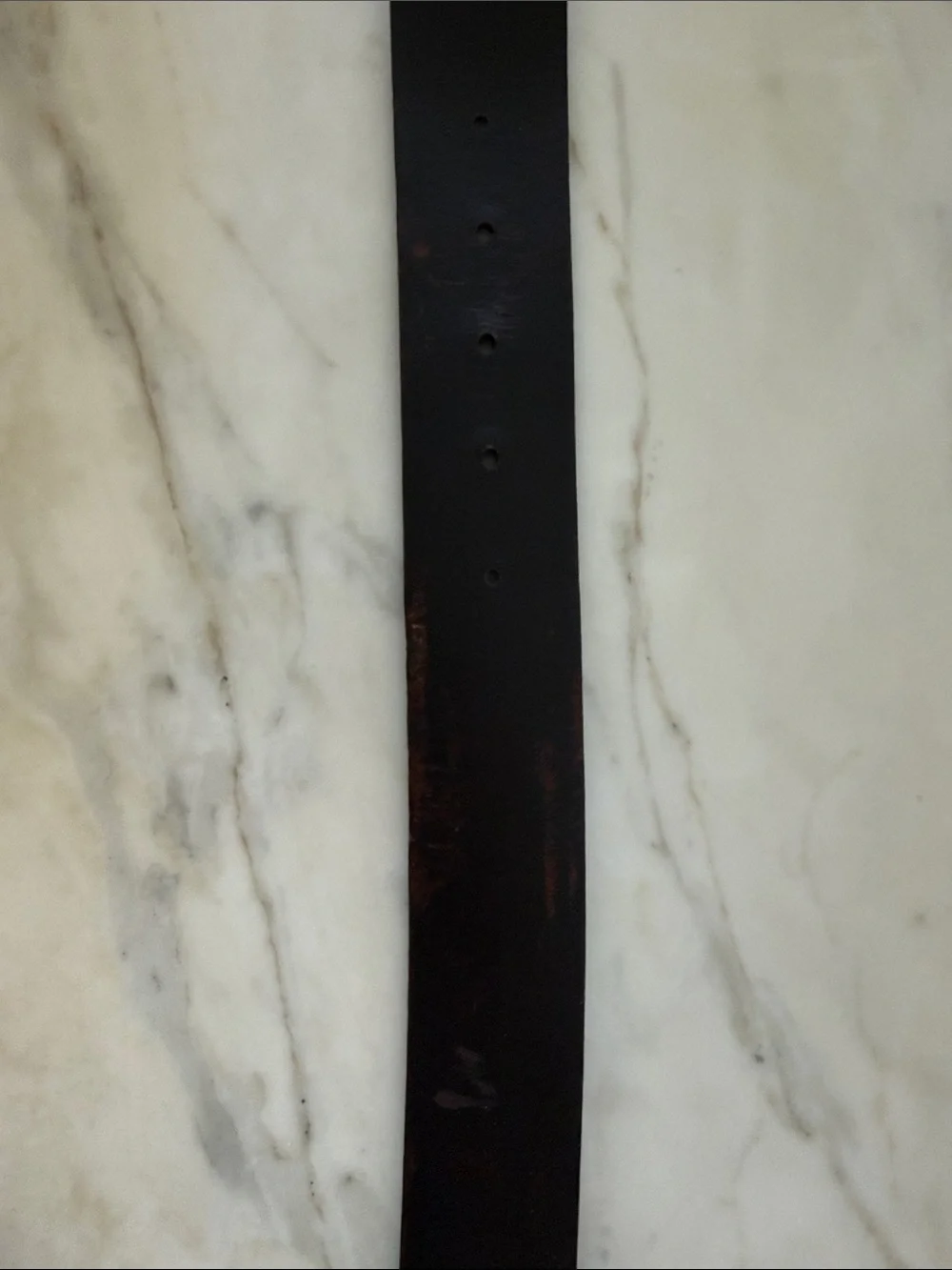 Authentic Gucci Dark Brown Logo Stamped Belt